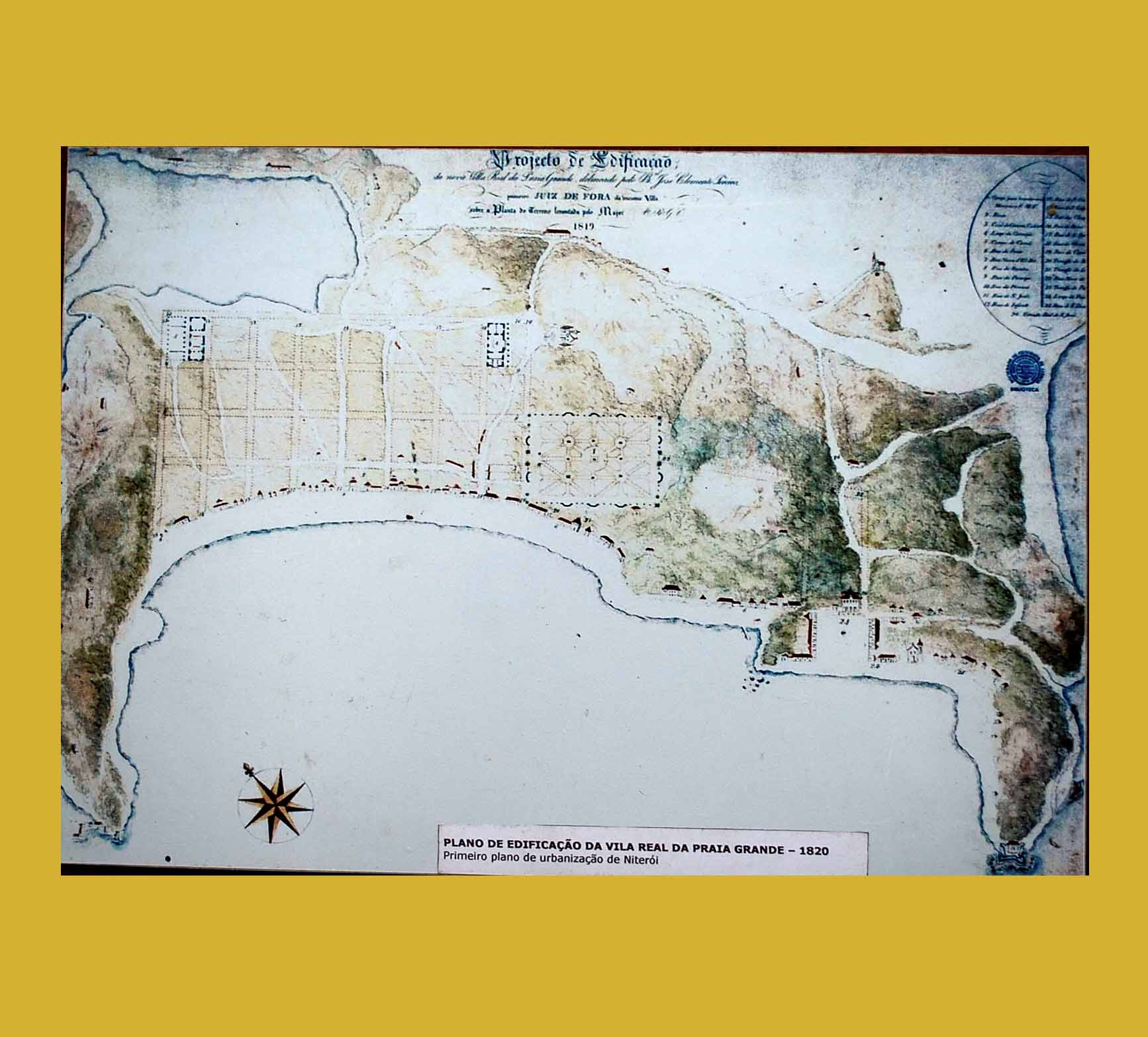 Primeiro plano de edificação da Vila Real da Praia Grande