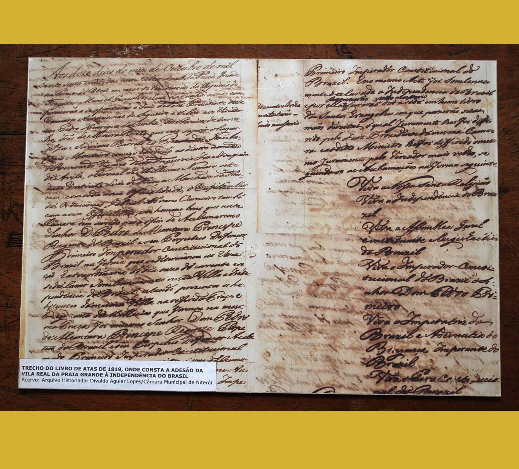 Documento de adesão à Independência